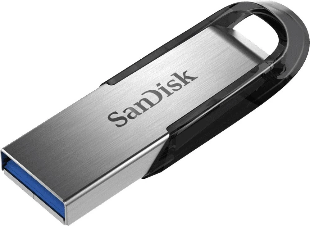 USB 3.0 SanDisk Ultra Flair, 32GB, argjend/zezë